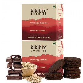 KikiBix Jowar Chocolate Cookies | Perfect Diabetic Snacks | 130g (pack of 2)