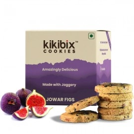 KikiBix Jowar Figs Cookies | Rich Source Of Protein Boosts Energy | 130g