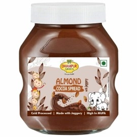 Dhampur Green | Almond Cocoa Spread Cold Processed Made With  Jaggery 300g (Pack of 2)