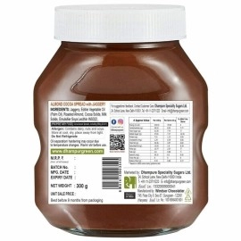 Dhampur Green | Almond Cocoa Spread Cold Processed Made With  Jaggery 300g (Pack of 2)