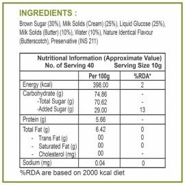 Dhampur Green| Butterscotch Fudge Sauce 300g (Pack of 2)