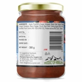 Dhampur Green Apple Spread From Himalayas | No Added Color | Fresh Fruits | 300 gm ( pack of 2 ) 