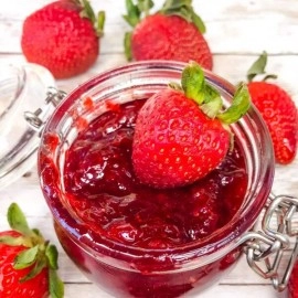 Dhampur Green Strawberry Spread From Himalayas | No Added Color | Fresh Fruits | 300 gm ( pack of 2 )