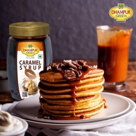Dhampur Green Caramel Syrup | Chocolate Cake Coffee Popcorn Milkshake Frappe Making & Baking, | 500g 