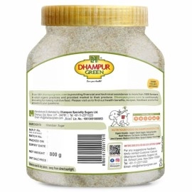 Dhampur Green| Organic Desi Khand Khandsari, 800g |Desi Natural Khand| Chemical Free & Sulphurless | Semi Crystal Sugar