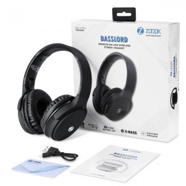 Zoook Bass Lord Bluetooth Headphone | With Mic | Black