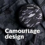 Philips Audio BT2003 3W Mini Portable Bluetooth Speaker | Gray Camouflage