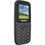 PHILIPS E102A Keypad Mobile Phone | Multimedia Feature | Basic Mobile | Black | 1.77 inch