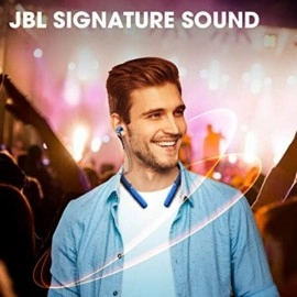 JBL LIVE200BT Neckband Earphones | Wireless In-Ear Earphones With Mic | Blue