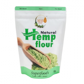 INDUS HEMP | HEMP FLOUR | Hemp Seed Powder | High in Fibre | Improves Digestion & Gut Health | Vegan and Gluten-free | 250gm