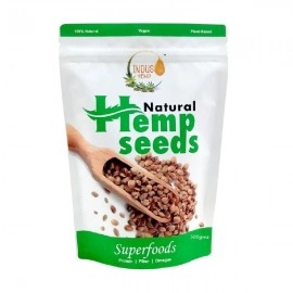 INDUS HEMP | NATURAL HEMP SEEDS | Rich in Protein & Dietary Fibre | Boosts Immunity | Vegan and Gluten Free | 500gms