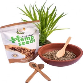 INDUS HEMP | HEMP TOASTED SEEDS | Rich in Omega Fatty Acids | Lowers Cholesterol | Vegan and Gluten Free | 250gms