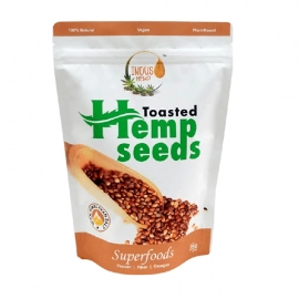 INDUS HEMP | HEMP TOASTED SEEDS | Rich in Omega Fatty Acids | Lowers Cholesterol | Vegan and Gluten Free | 250gms