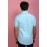 Men Casual Plain Shirt | Mint Blue