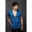 Men's Cotton Casual Printed Shirt | Blue