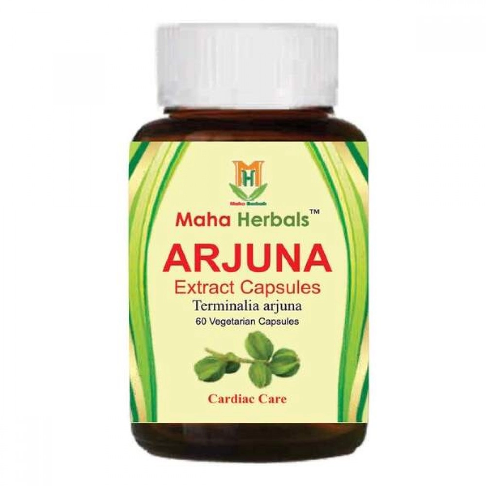 Maha Herbals Arjuna Extract Capsules | 60 Capsules