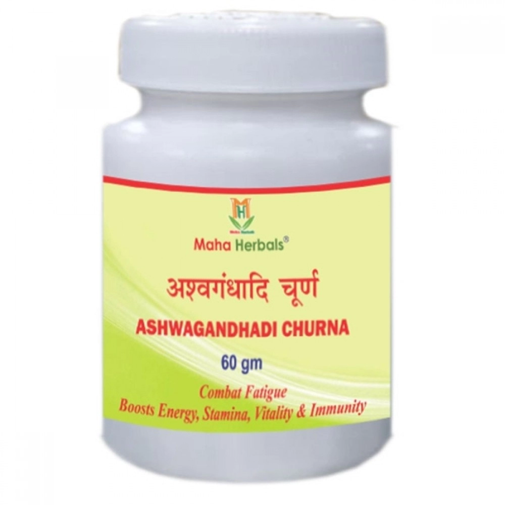 Maha Herbals Ashwagandhadi Churna | Boosts Energy | 60g