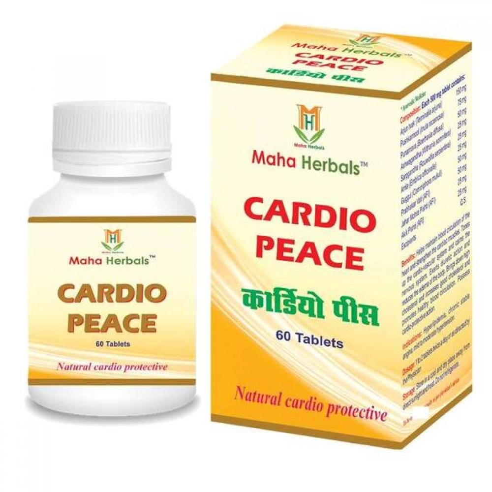 Maha Herbals Cardio Peace | Ayurvedic Medicine | 60 Tablet
