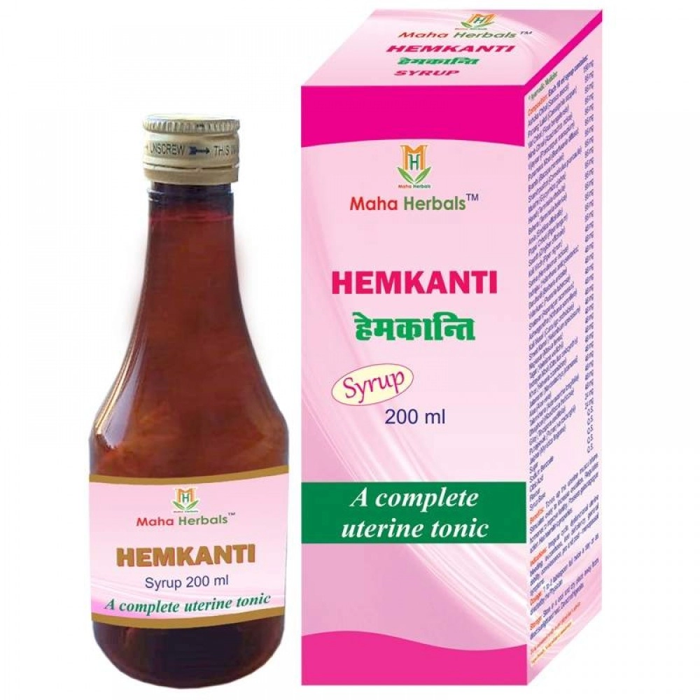 Maha Herbals Hemkanti Syrup | A complete uterine tonic | 200 ml