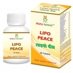 Maha Herbals Lipo Peace Tablet | Helps Regulate Cholesterol | Ayurvedic Medicine | 60 Tablets