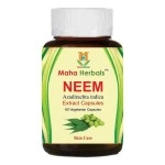 Maha Herbals Neem Extract Capsules | Ayurvedic Medicine | 60 Capsules