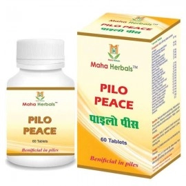 Maha Herbals Pilo Peace Tablet | Reduces Irritation And Itching | Ayurvedic Medicine | 60 Tablets