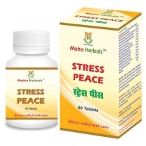 Maha Herbals Stress Peace Tablet | Relieves Stress | Ayurvedic Medicine | 60 Tablet