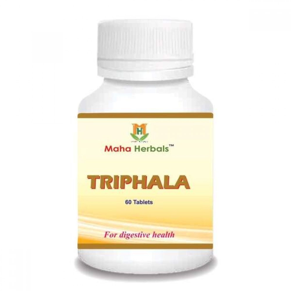 Maha Herbals Triphala Tablets | Improves Vision, Hair And Skin Quality | Ayurvedic Medicine | 60 Tablet