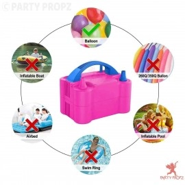 Party Propz New Two Nozzles High Power Electric Balloon Inflator Air Pump for Wedding Party
