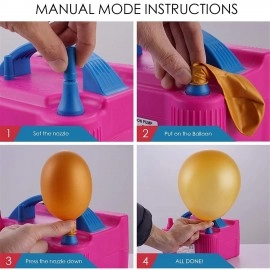 Party Propz New Two Nozzles High Power Electric Balloon Inflator Air Pump for Wedding Party