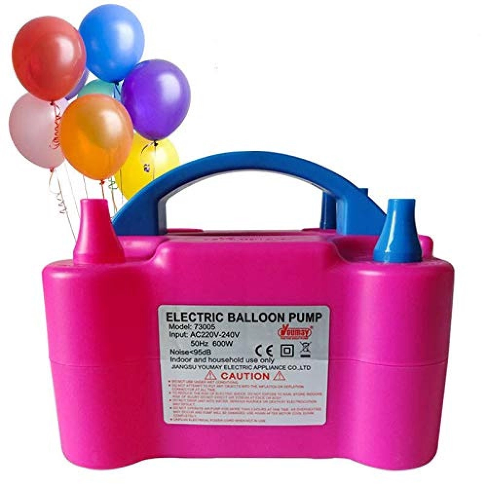 Party Propz New Two Nozzles High Power Electric Balloon Inflator Air Pump for Wedding Party