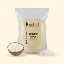 Praakritik Organic Coconut Flour | Fibre-rich | Paleo-Keto Friendly | 500g