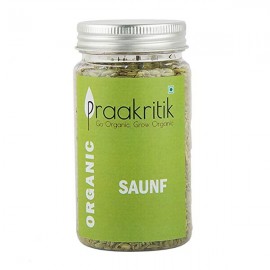 Praakritik Organic Saunf | Organic Fennel Seeds | 100% Natural | 100gm ( Pack Of 3 )