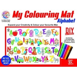 Ratnas My Colouring Mat Alphabet Jumbo Colour and wipe mat for kids
