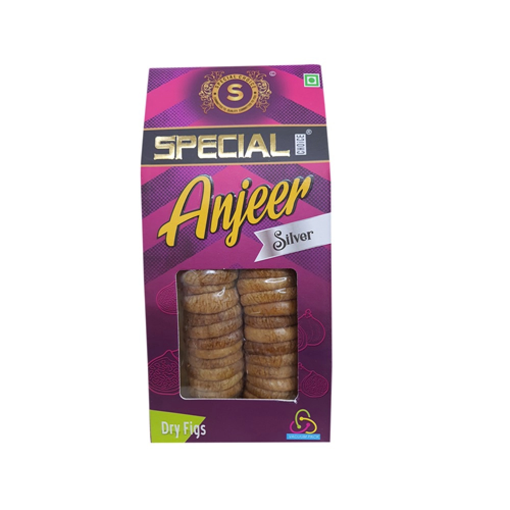 Special Silver Anjeer 500g (2x250g)|Rich Source of Fiber Calcium & Iron|Low in Calories and Fat Free|(Dry Figs)