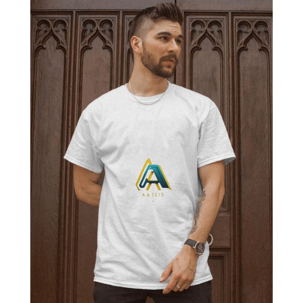 Aateis | SABEZY ESSENTIALS Cotton Regular Men's T-Shirt | White