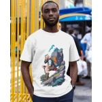 Adventure | SABEZY ESSENTIALS Cotton Regular Men's T-Shirt | White