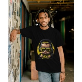 Baby Bunny And Baby Funk | SABEZY ESSENTIALS Cotton Regular Men's T-Shirt | White | Black (Pack Of 2)