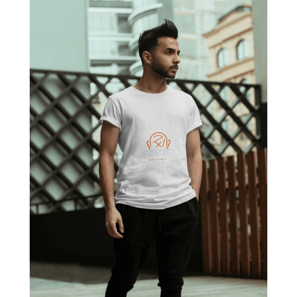 Escape | SABEZY ESSENTIALS Cotton Regular Men's T-Shirt | White