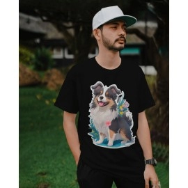 Furry Burry | SABEZY ESSENTIALS Cotton Regular Men's T-Shirt | Black