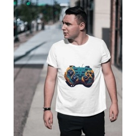 Gaming Gears | SABEZY ESSENTIALS Cotton Regular Men's T-Shirt | White