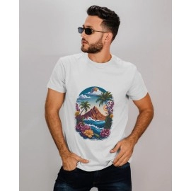 Spring Summer | SABEZY ESSENTIALS Cotton Regular Men's T-Shirt | White