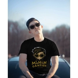 Mahlin Gantieis | SABEZY ESSENTIALS Cotton Regular Men's T-Shirt | Black