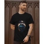 Mustang Car | SABEZY ESSENTIALS Cotton Regular Men's T-Shirt | Black