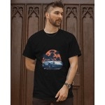 Porsche Car | SABEZY ESSENTIALS Cotton Regular Men's T-Shirt | Black