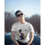 Super Mario | SABEZY ESSENTIALS Cotton Regular Men's T-Shirt | White