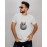 Tiny Owl | SABEZY ESSENTIALS Cotton Regular Men's T-Shirt | White