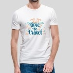 To Travel Is To Live | Comfortable Pure Cotton White Men's T-Shirt