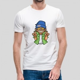 Cool Monkey | Men's White Tshirt