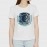 Deep Space | SABEZY ESSENTIALS Cotton Regular Women's T-Shirt | White
